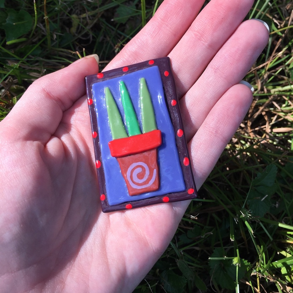 🌵 Funky Succulent Pin